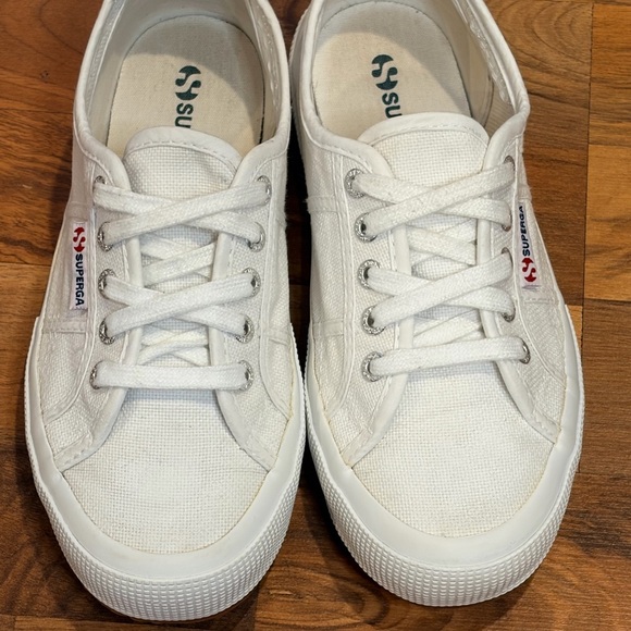 Superga Cream Canvas Sneakers - Picture 3 of 8